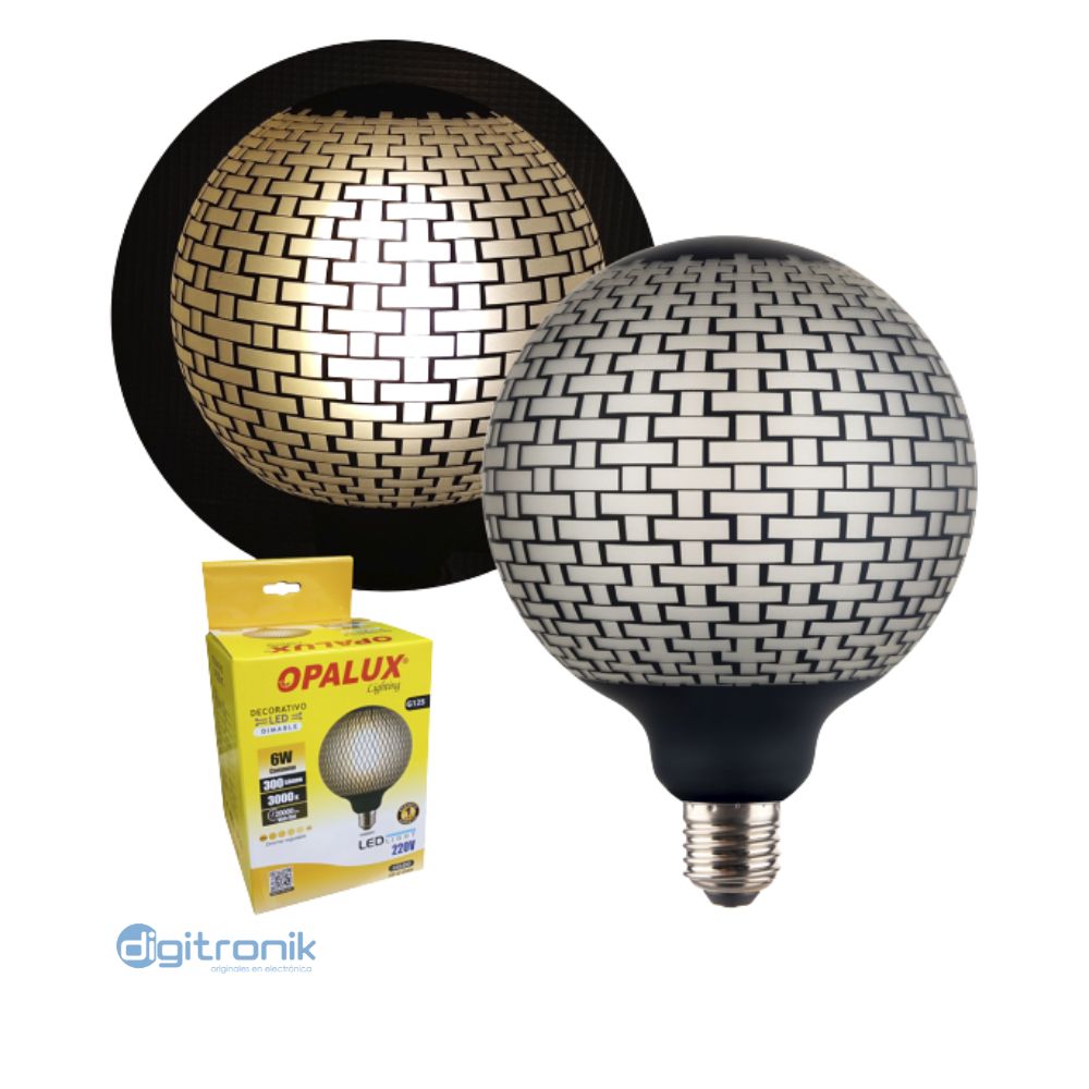 FOCO DECORATIVO AZTECA OPALUX  OP-G125BK