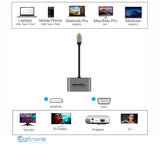 ADAPTADOR UDB-C A HDMI VGA 4K NETCOM PE-TA0139