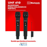 MICROFONO INALAMBRICO DE MANO COMPACTO 630-690 MACKENZIE UHF-410