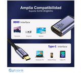 ADAPTADOR USB-C A HDMI 8K NETCOM PE-VA0330