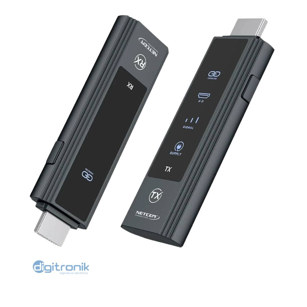 EXTENDER HDMI INALAMBRICO DE 30MTS 1080P NETCOM PE-EXI030