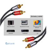CABLE 2 RCA A 2 RCA 1.8MTS NETCOM PE-RC0202