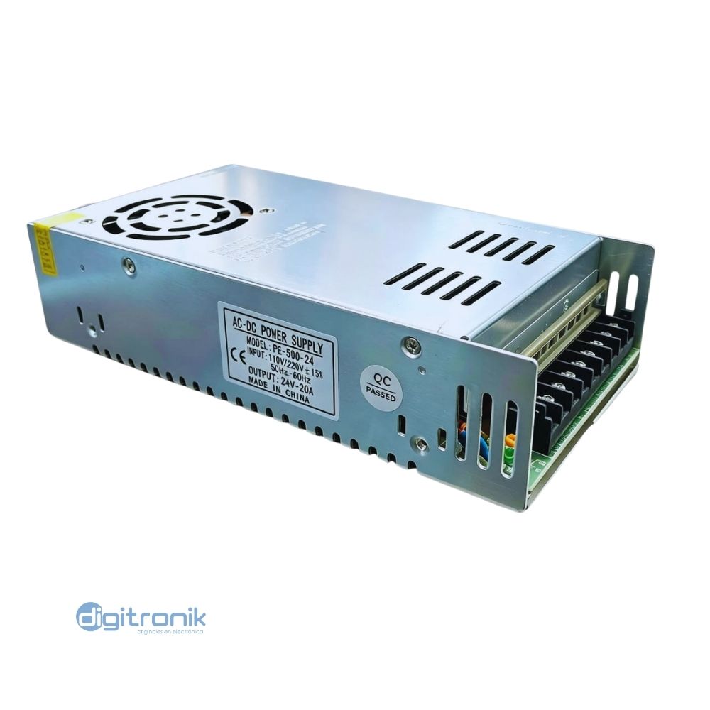 FUENTE SWINCHING 24V 20A TRAUTECH PE-500-24