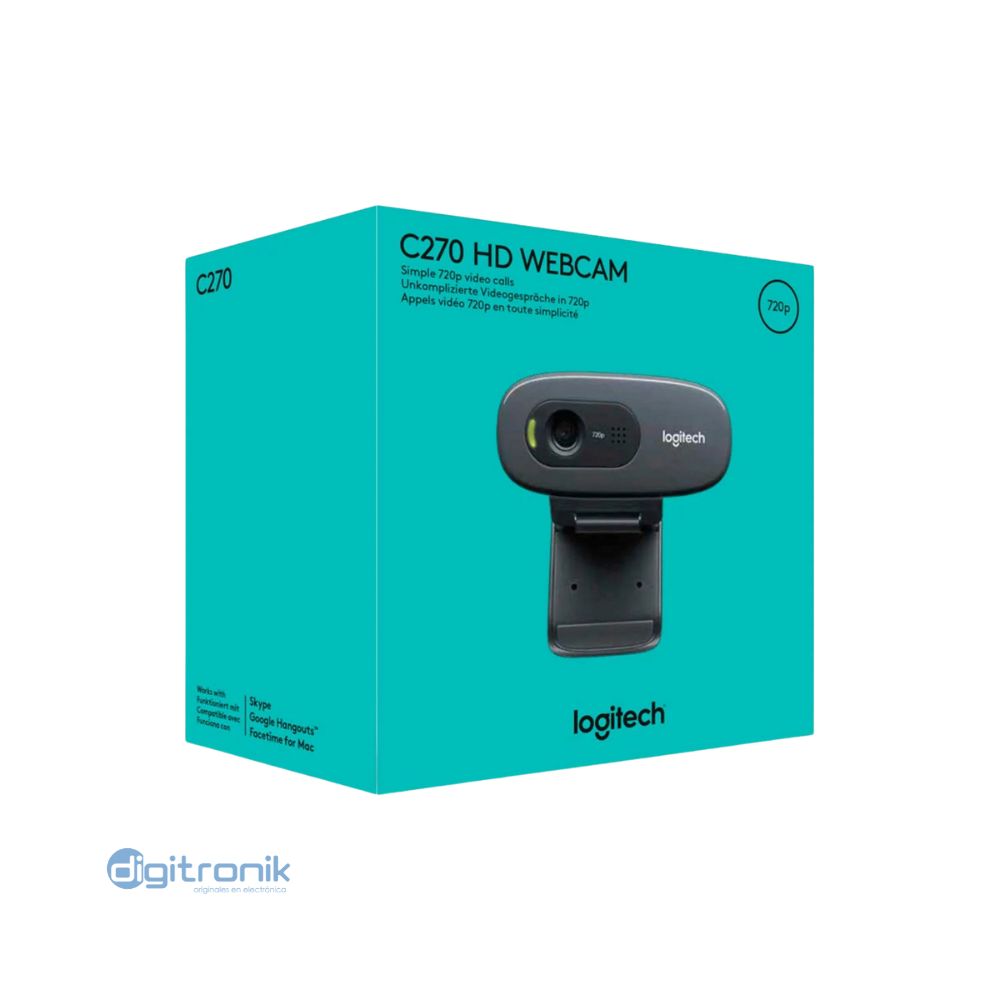 WEBCAM LOGITECH C270 HD 720P