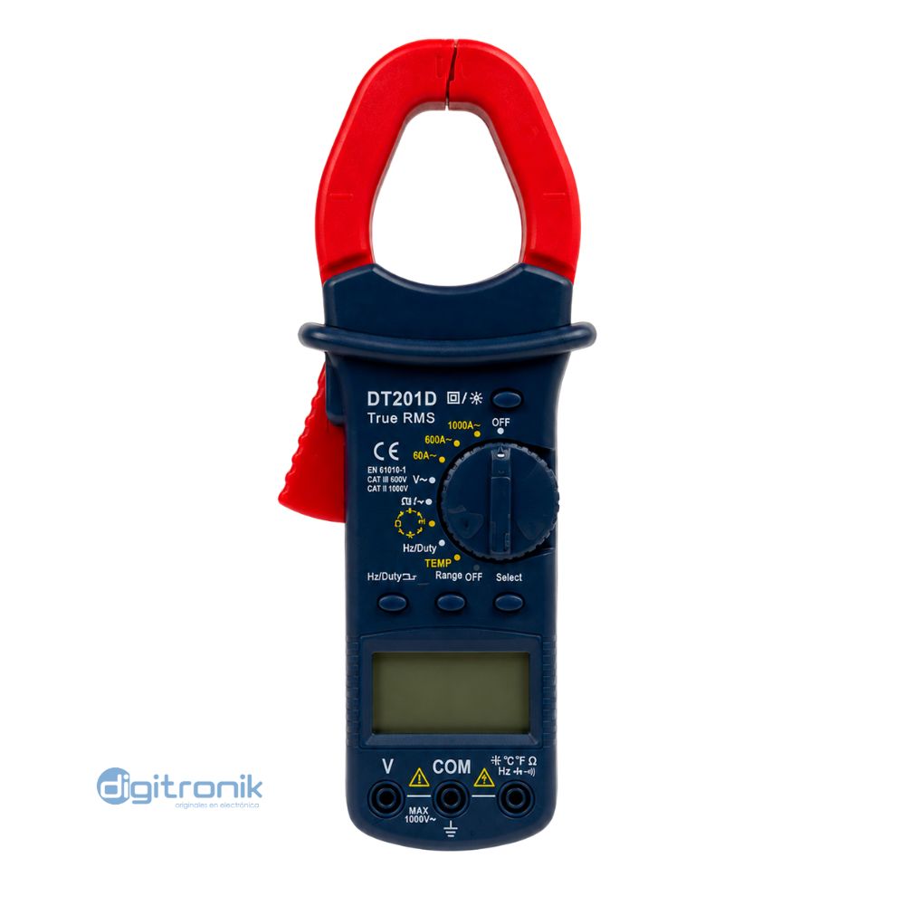 PINZA AMPERIMETRICA DIGITAL 1000V TRUE DT201D
