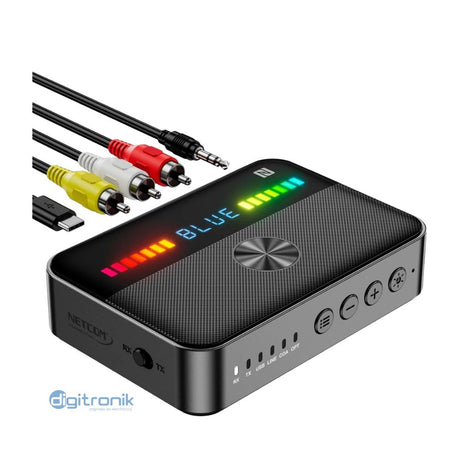 ADAPTADOR BLUETOOH DUAL TRANSMISOR Y RECEPTOR NETCOM PE-BTM013