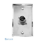 FACE PLATE  PLACA 1 PUERTO XLR MACHO NETCOM PE-XLR001
