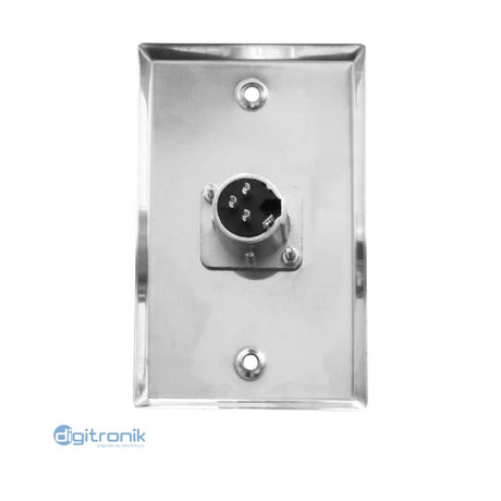 FACE PLATE  PLACA 1 PUERTO XLR MACHO NETCOM PE-XLR001