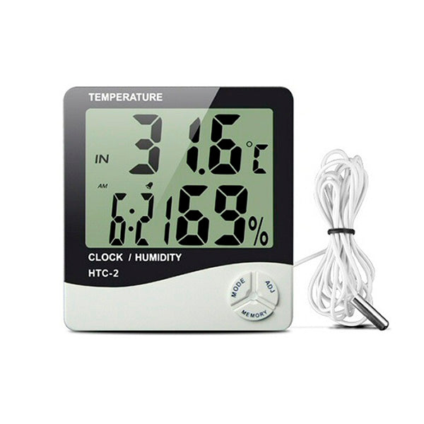 Termohigrómetro digital, medidor de temperatura y humedad, HTC-2