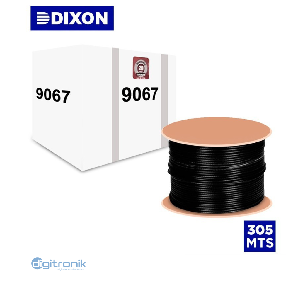 DIXON STP CAT 6 4PX23AWG NEGRO EXTERIORES 9067