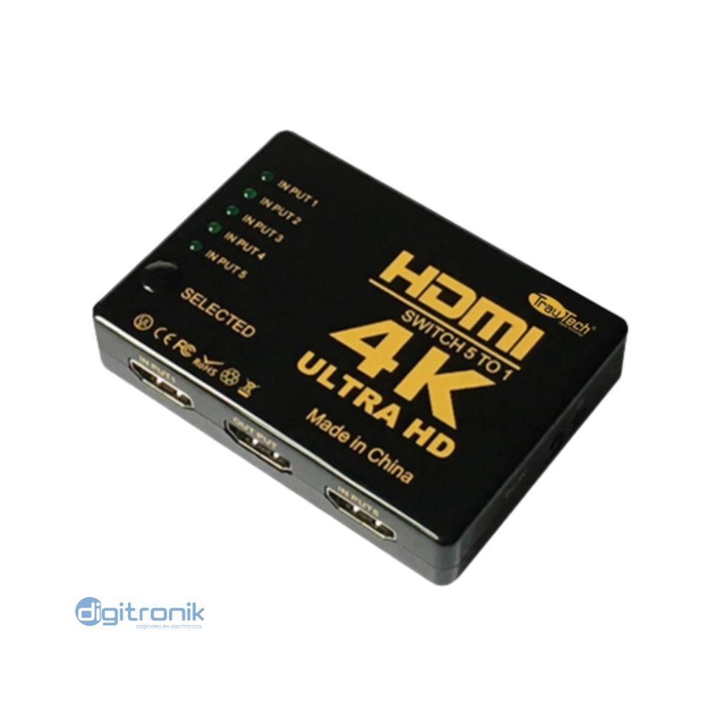 SWITCH HDMI 5X1 PUERTOS 4K2K PE-SW0083