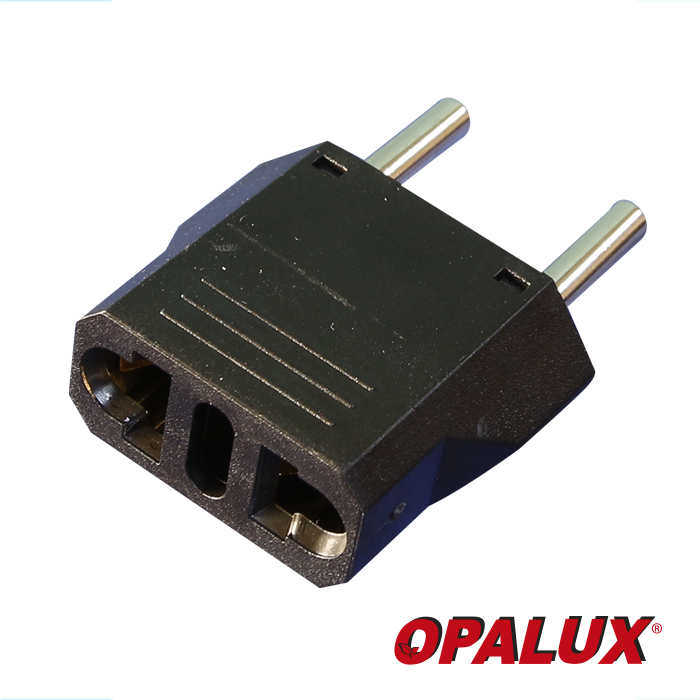 ADAPTADOR TOMA UNIVERSAL ENCHUFE REDONDO OPALUX XD-614-B