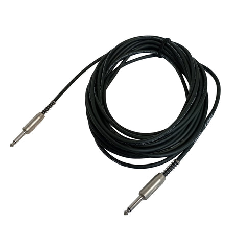 CABLE PLUG MONO 6.3MM A PLUG MONO 6.3MM CON RESORTE DE 10M PROEL BULK100LU10
