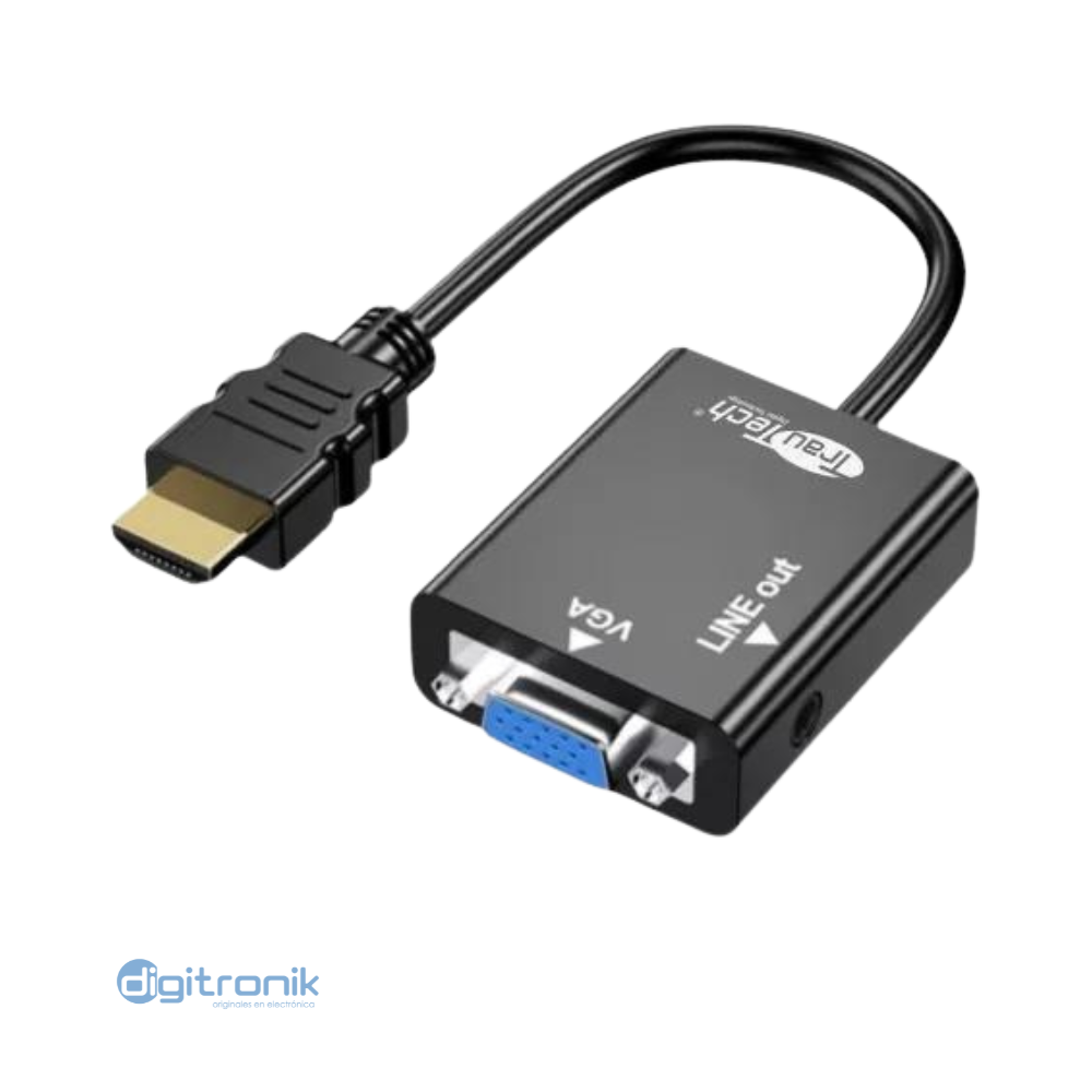 CONVERTIDOR DE HDMI A VGA/ AUDIO Y VIDEO PE-DP0090