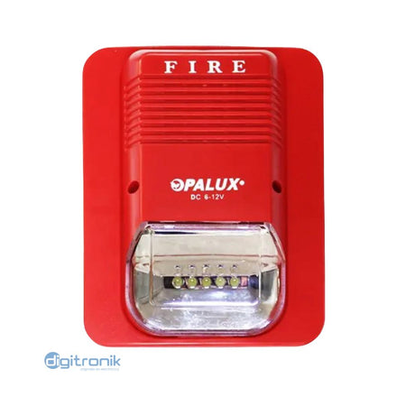 ESTROBO FLASH DC 12V 80-120MA 100DB 76/MINUTE COLOR RED GL-15